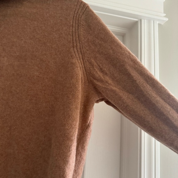 Mango cashmere turtleneck sweater in brown size US M - Picture 6 of 10
